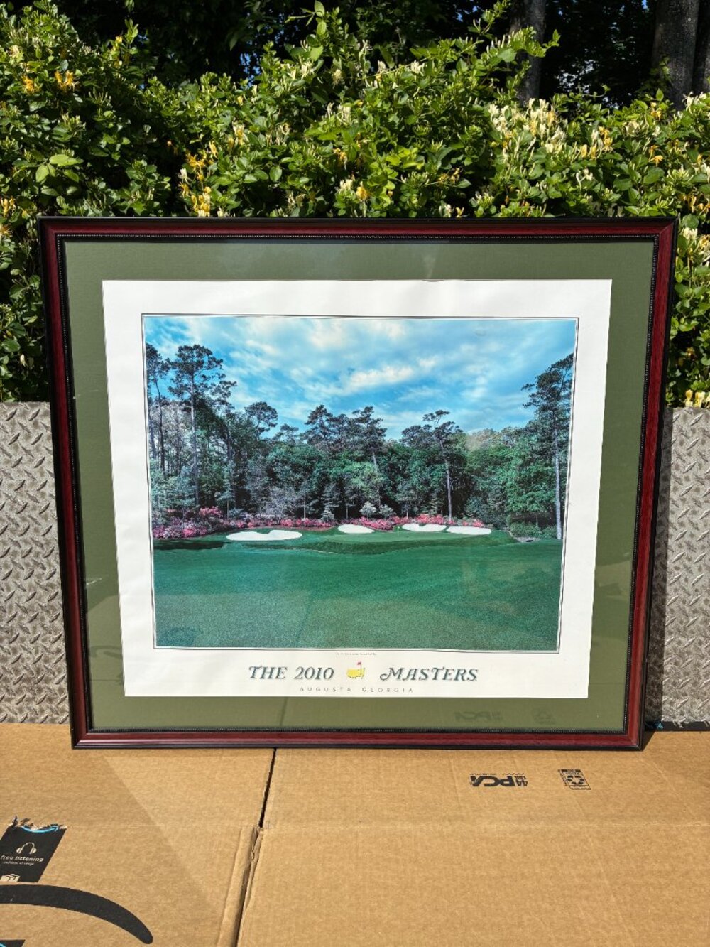 The 2010 Masters The 13th Hole at Augusta National Golf Club Framed &Matte Print